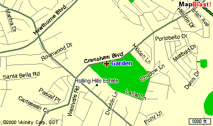 Location Map of So. Coast Botanic